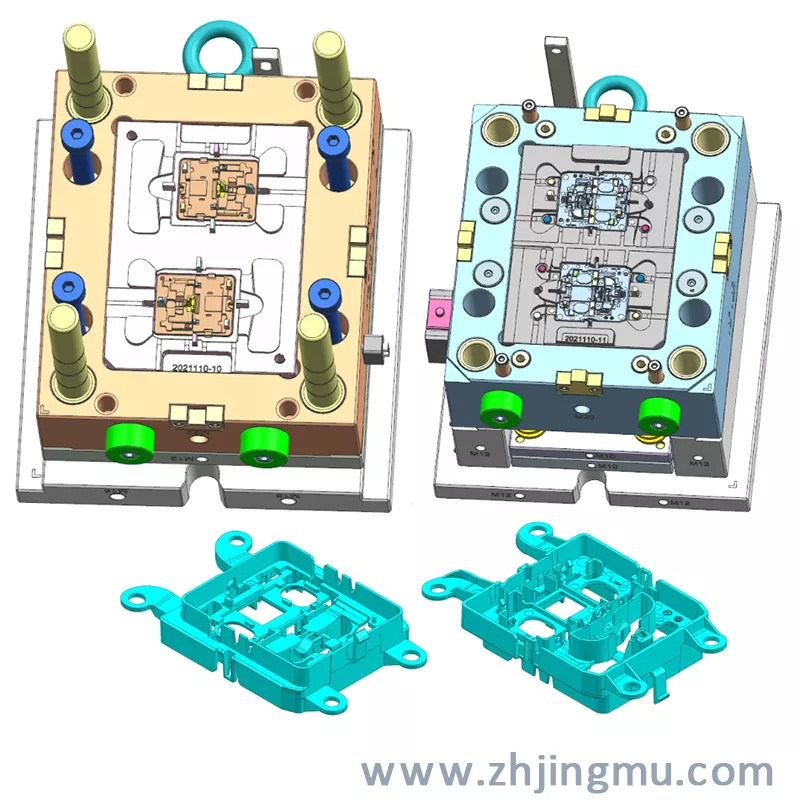 汽車電器塑膠注塑模具設(shè)計圖