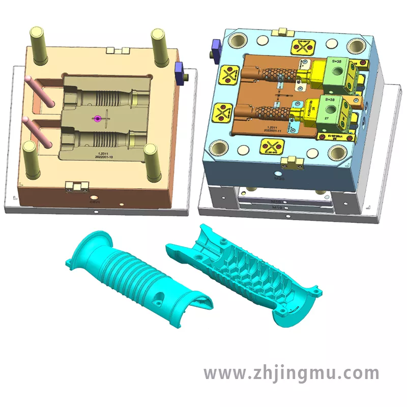 手柄殼塑料注塑模具設(shè)計圖